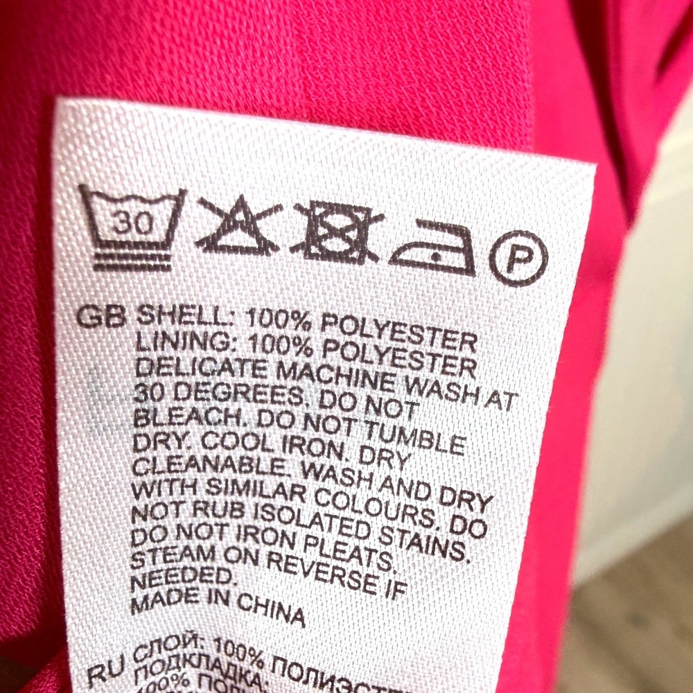 Reiss Dress Claire Pink Belted Pleat Midi Size US 6 Sleeveless New - Picture 10 of 11